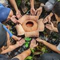 rafflesia bengkuluensis with its custodians in sumatra