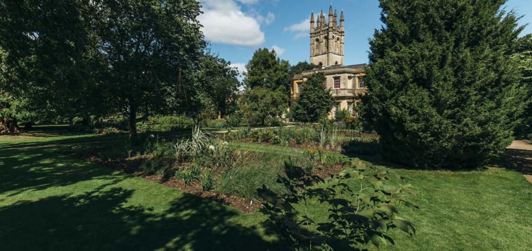 Walled Garden and Magdalen Tower.