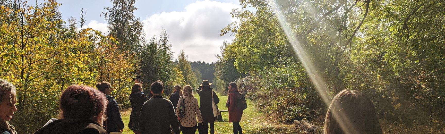 Social prescribers on a tour of the Arboretum