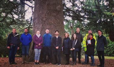 Site design meeting at Harcourt Arboretum