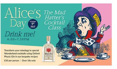Drink Me! The Mad Hatter's cocktail class
