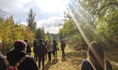 Social prescribers on a tour of the Arboretum