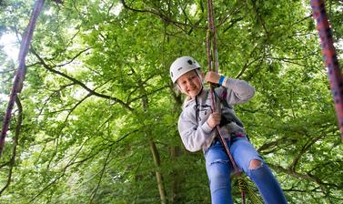 Tree climbing girl