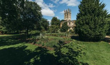 Walled Garden and Magdalen Tower.