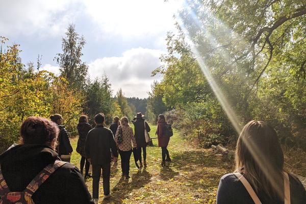 Social prescribers on a tour of the Arboretum
