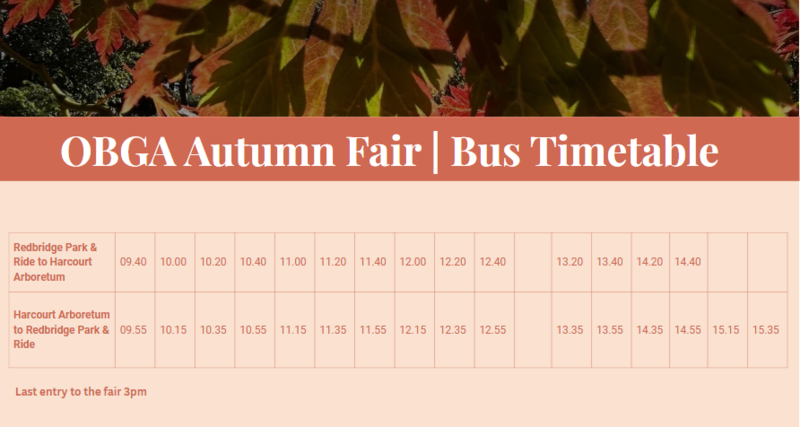 Autumn Fair Bus Timetable