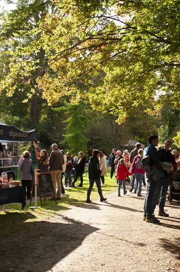 Crowd gather at Autumn Fair